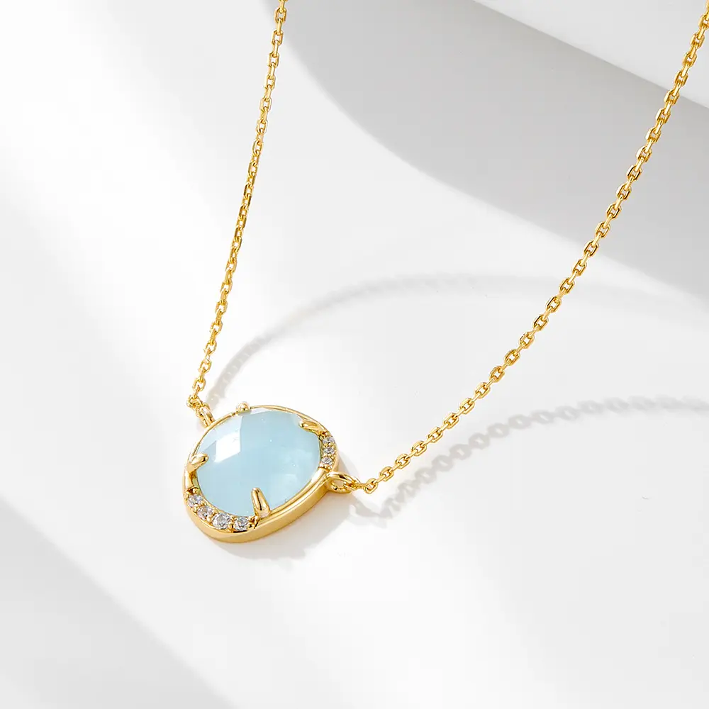 Luxury Zircon Stone Pendant 925s